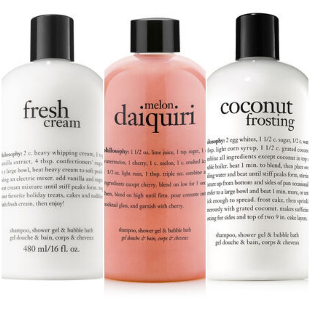 PHILOSOPHY Shampoo, shower gel, bubble bath.